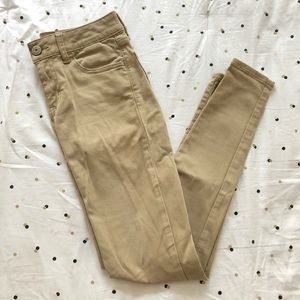 American Eagle Khaki Jeggings
